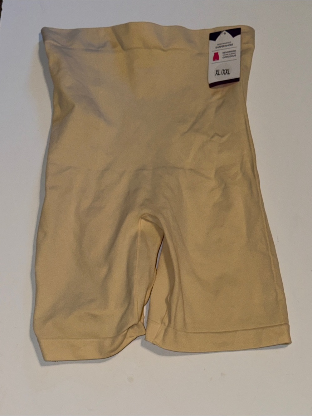 Shapermint High-Waist Shaping Shorts in Beige